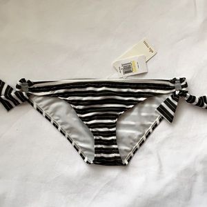 Ella Moss tunnel pant bikini bottom in stripe, M